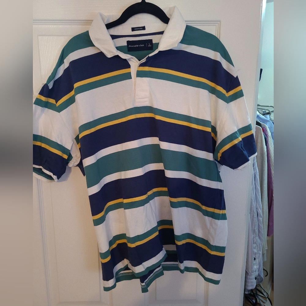 Abercrombie Oversized Rugby Polo